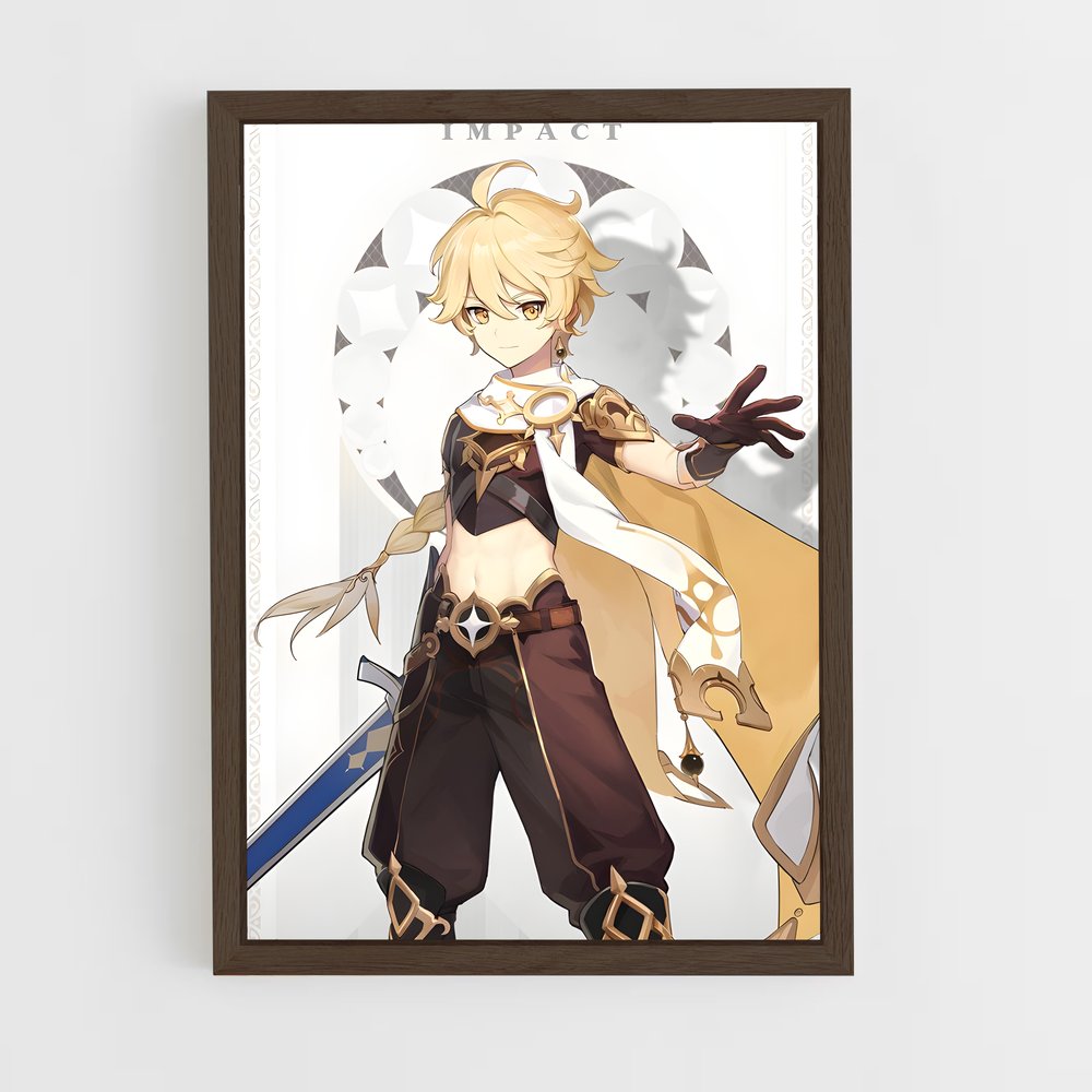 Poster Genshin traveler – affiche Genshin impact (vue 5)